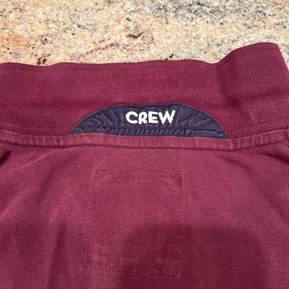Crew Clothing Company ( UK ) men’s short sleeved polo maroon size Large - Picture 3 of 3